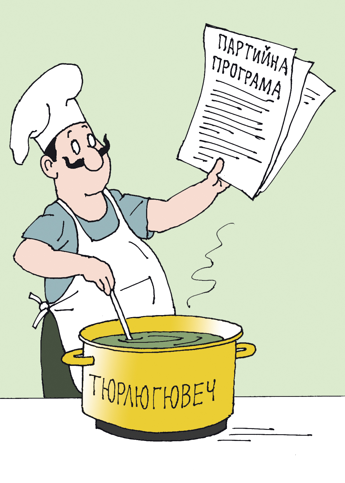 Политик готвач. Партийна програма