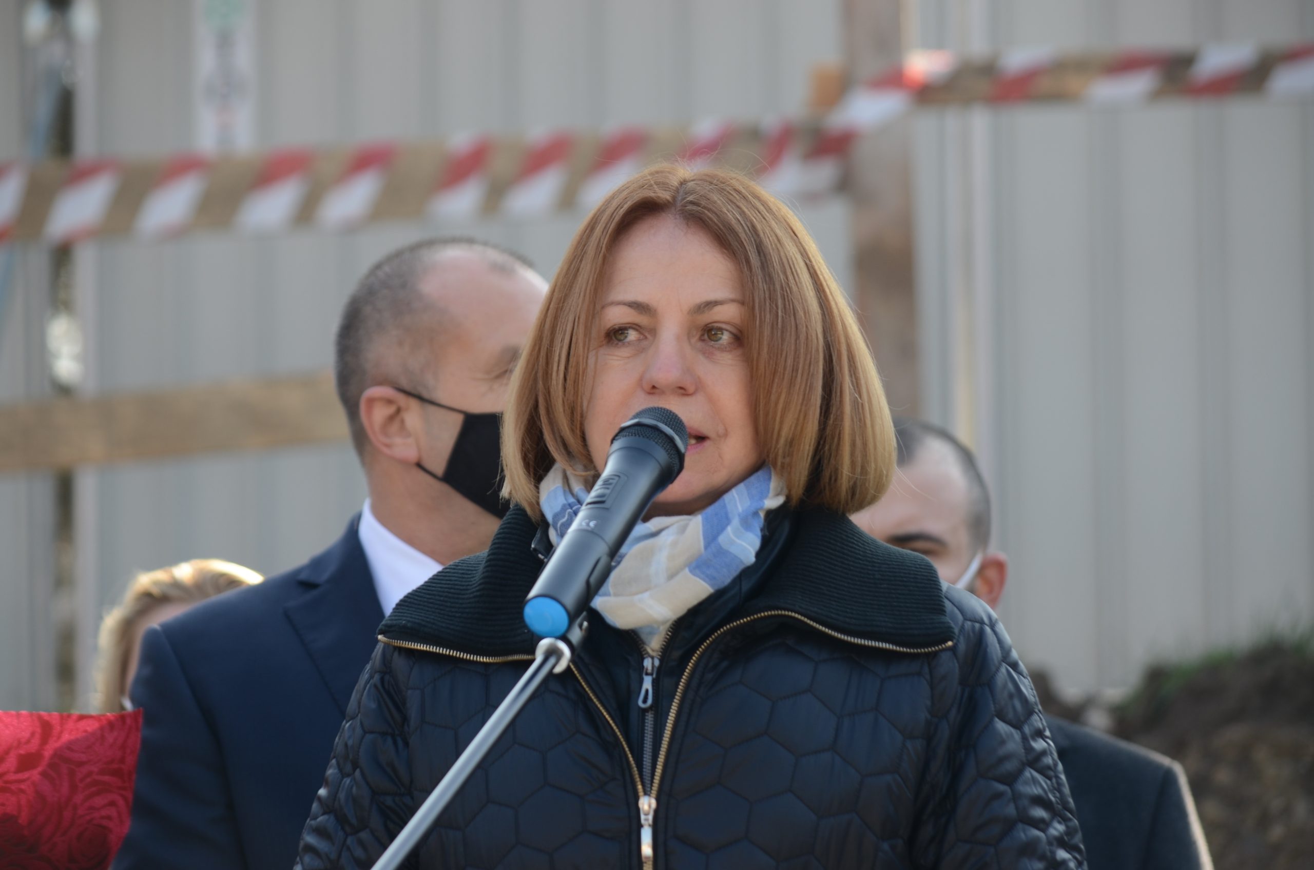 Полагане на камък в храм Румен Радев Йорданка Фандъкова