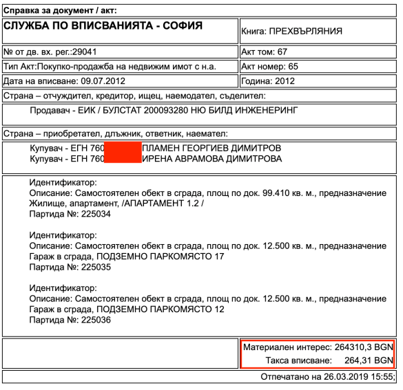 Шефът на КПКОНПИ не е декларирал 249 292 лв платени за имоти